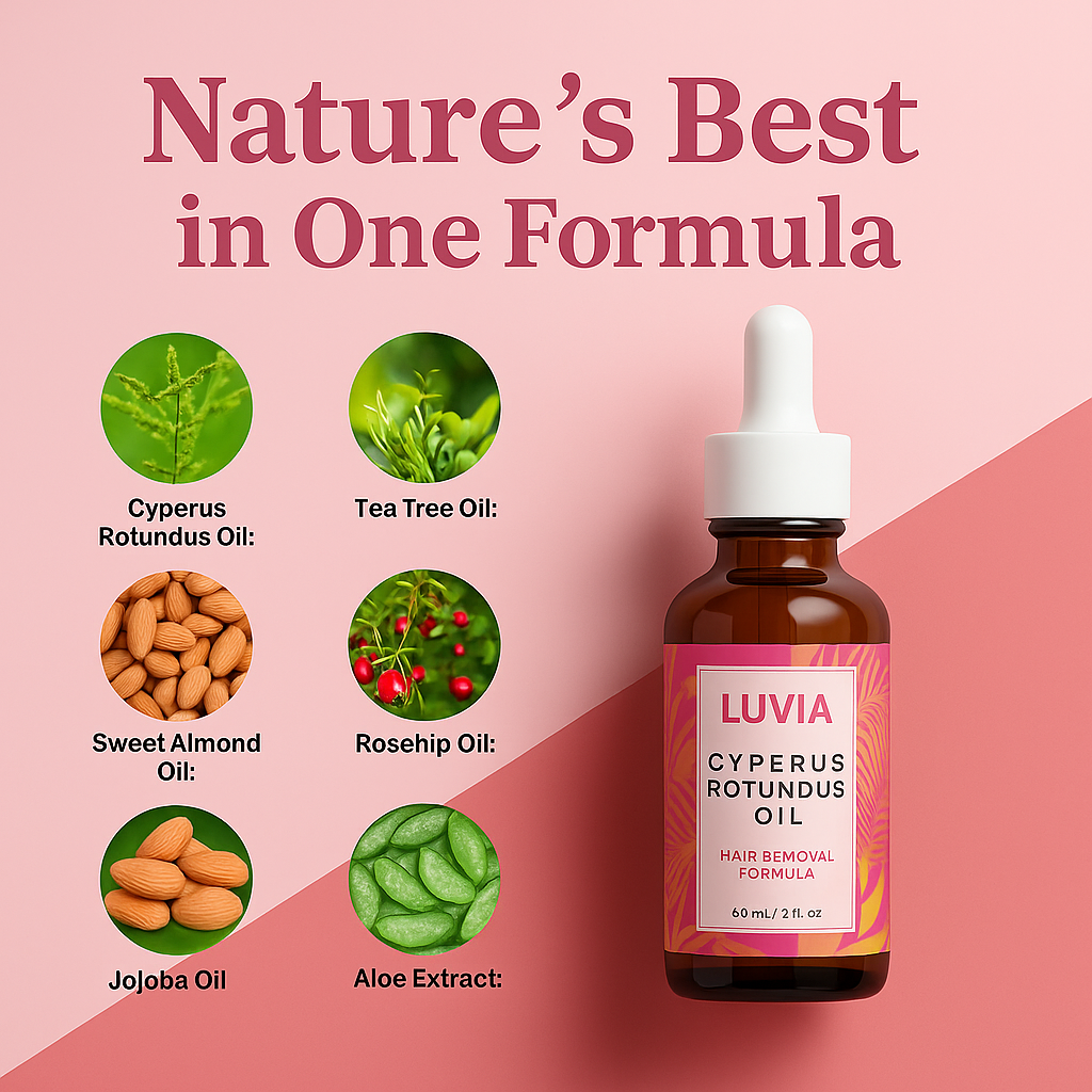 Cyperus Rotundus Oil for Hair Removal