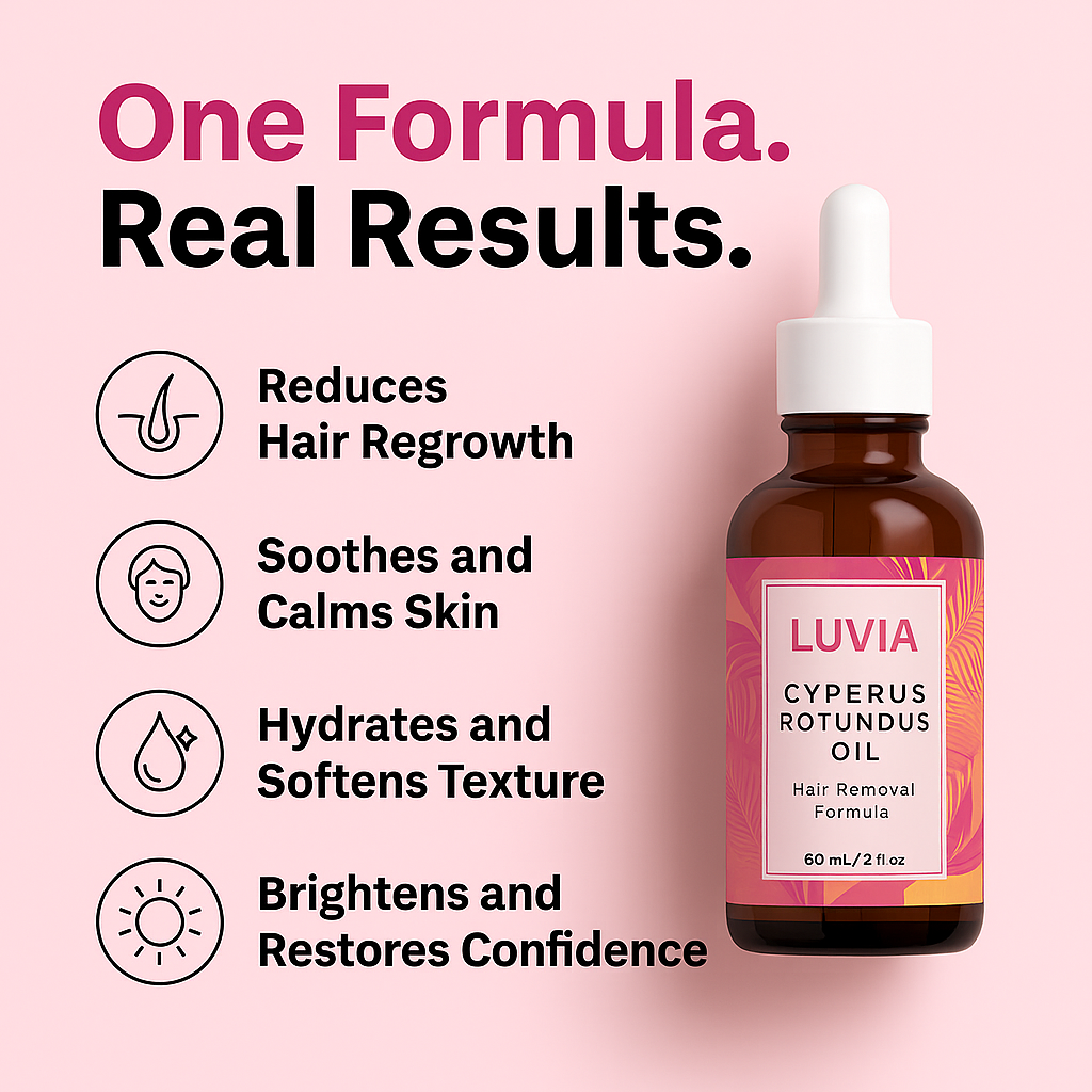 Cyperus Rotundus Oil for Hair Removal